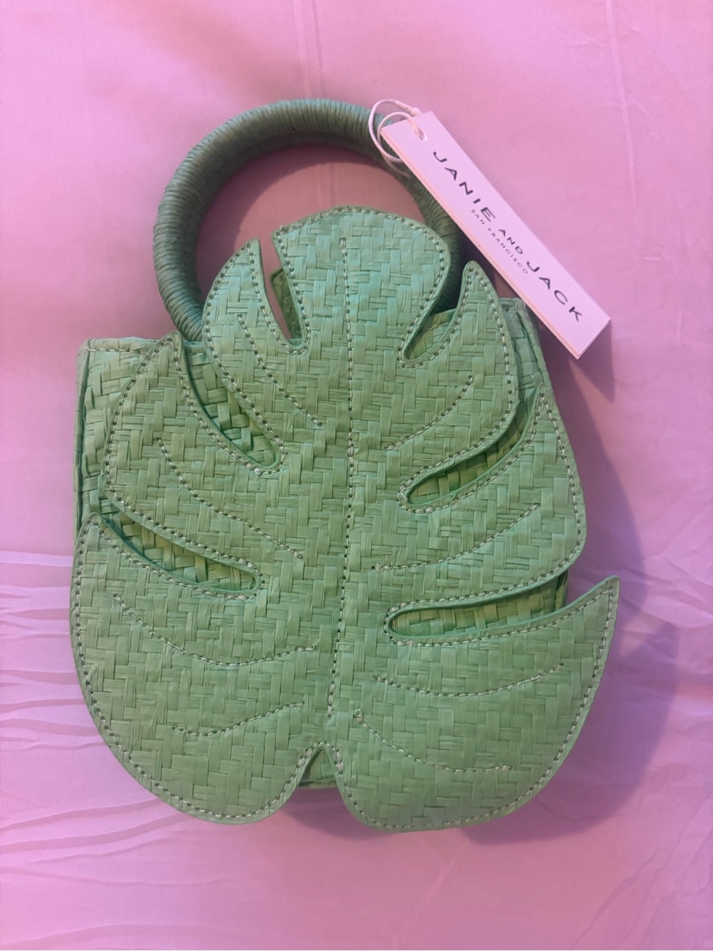 NWT Janie and Jack Palm Leaf purse